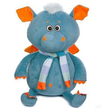 KULT Символ года 2024 Мягкая игрушка Дракон Фредди, с шарфом, 35см (307/35/шр)