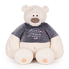 KULT Мягкая игрушка медведь Тато, в графитовой майке, 37 см (ММТато/38/гр)