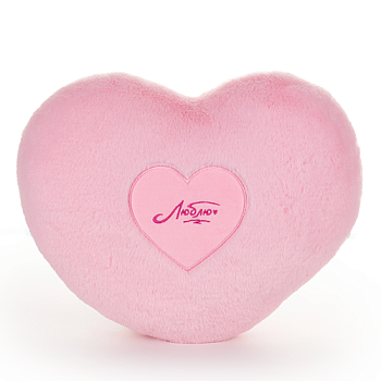 KULT Мягкая игрушка-подушка Сердце розовая (с сердцем) 2 (Вито), 30х23 см (СП/121-1/17)
