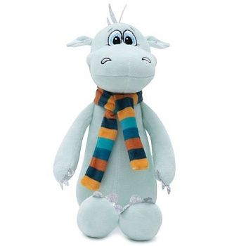 KULT Символ года 2024 Мягкая игрушка Дракон Дизель, с цветным шарфом, 25см (302сл/25/шр)