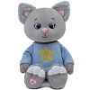KULT Central Park Мягкая игрушка котик Грей, в толстовке со звездой, 25 см (274/25/тлз) (б/з кор)