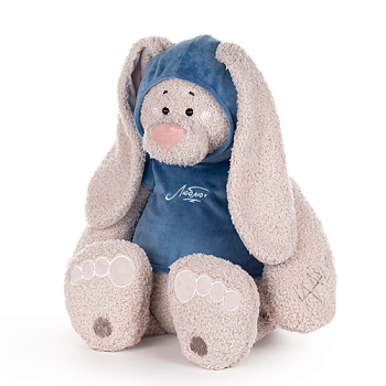 KULT Мягкая игрушка Заяц Вито в кофте т.бирюзовой, 37 см (КВито/171-2/15)
