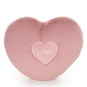 KULT Мягкая игрушка-подушка Сердце т.пудровая (с сердцем), 30х23 см (СП/131-3/6)