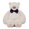 KULT Мягкая игрушка медведь Тато с бантом, синий, 37 см (МБТато/38/сн)