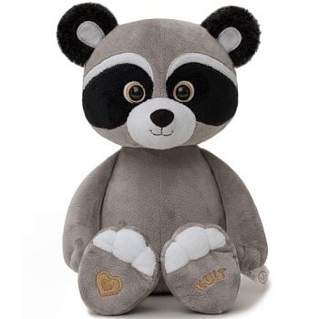 KULT Central Park Мягкая игрушка Енот Джо, 25 см, серый (ЕД/25/78) (б/з коробки)