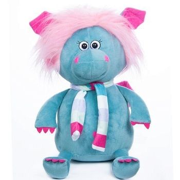 KULT Символ года 2024 Мягкая игрушка Дракон Фифа, с шарфом, 35см (308/35/шр)