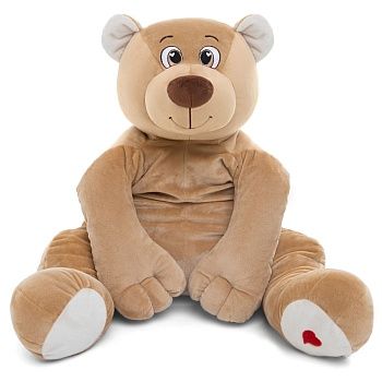KULT Мягкая игрушка медведь Лари, 85см (сидя 45см), кофейный (МЛари/45/56-1)