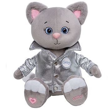 KULT Central Park Мягкая игрушка котик Грей, в куртке, 25см (274/25/к) (б/з коробки)