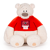 KULT Мягкая игрушка медведь Тато, в алой майке, 37 см (ММТато/38/ал)