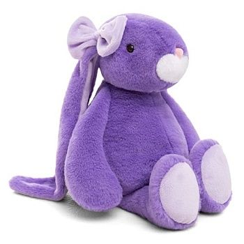 Мягкая игрушка зайка Молли, 28см сидя, сиреневый (ЗМ/28/253-1)