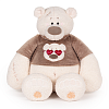 KULT Мягкая игрушка медведь Тато, в серо-бежевой майке, 37 см (ММТато/38/сбеж)