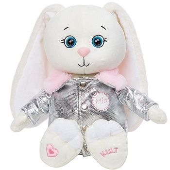 KULT Central Park Мягкая игрушка зайка Мия, в куртке, 25см (273/25/к) (б/з коробки)