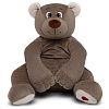 KULT Мягкая игрушка медведь Лари, 70см (сидя 35см), бежево-серый (МЛари/35/270-1)