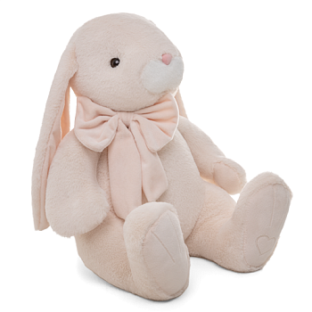 KULT Мягкая игрушка кролик Банни, 37см сидя, персиковый (КБ/37/124-1)